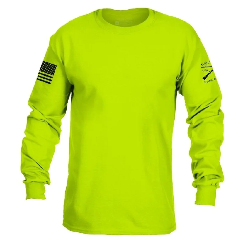 elegant women's long sleeve topsBasic Long Sleeve - Safety Green