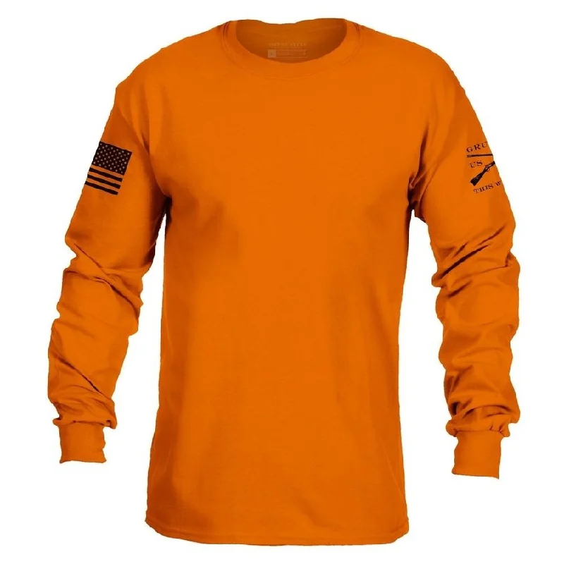 women's long sleeve tops with international brandingBasic Long Sleeve - Safety Orange