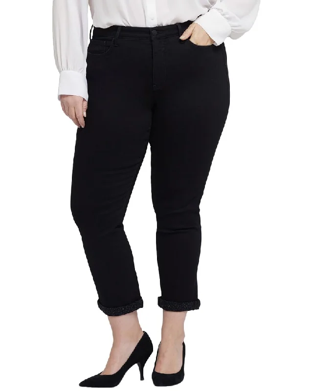 women's denim jeans for plus-size womenwomen's denim jeans for plus-size womenNYDJ Sheri Black Rinse Slim Jean