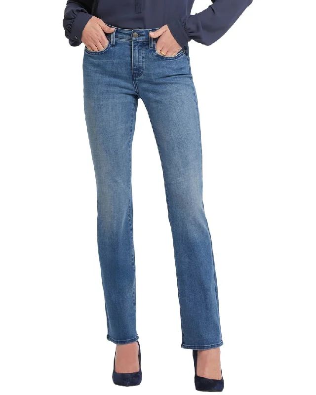 women's denim jeans with button-fly closurewomen's denim jeans with button-fly closureNYDJ Barbara Cascade Wave Bootcut Jean