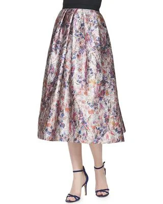 women's spring mini skirtsPhoebe Couture Floral Printed Jacquard Skirt