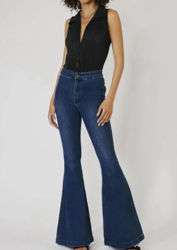 women's mid-rise denim jeanswomen's mid-rise denim jeansBell Bottoms In Denim