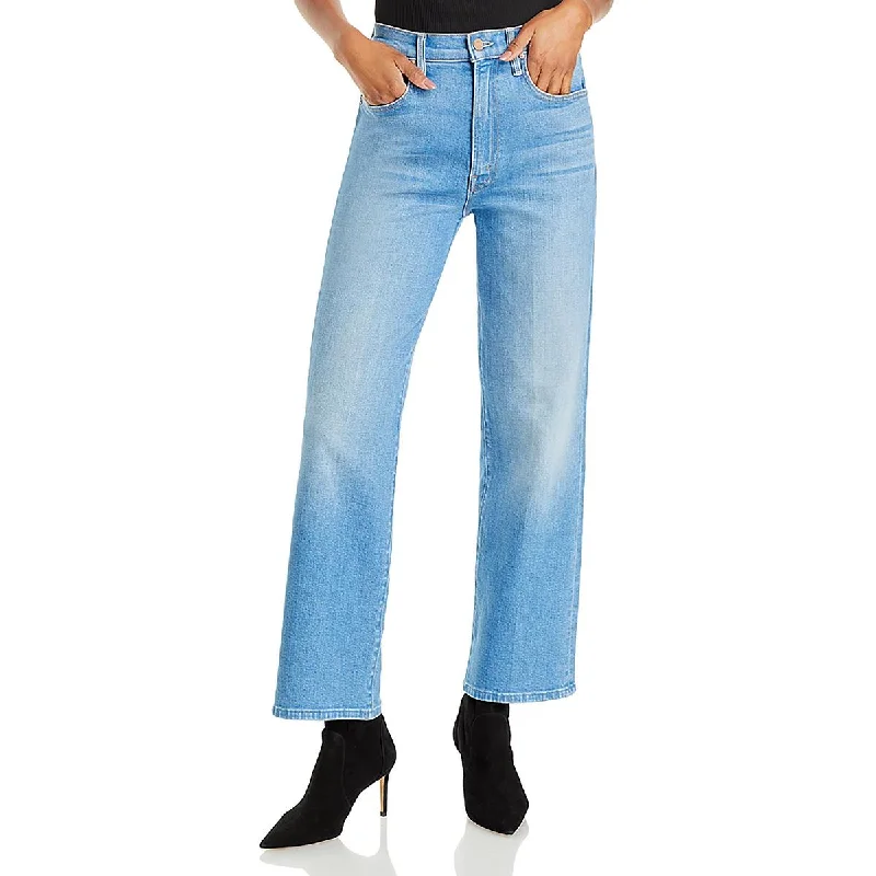 women's denim jeans with cotton blendwomen's denim jeans with cotton blendWomens High Rise Faded Straight Leg Jeans