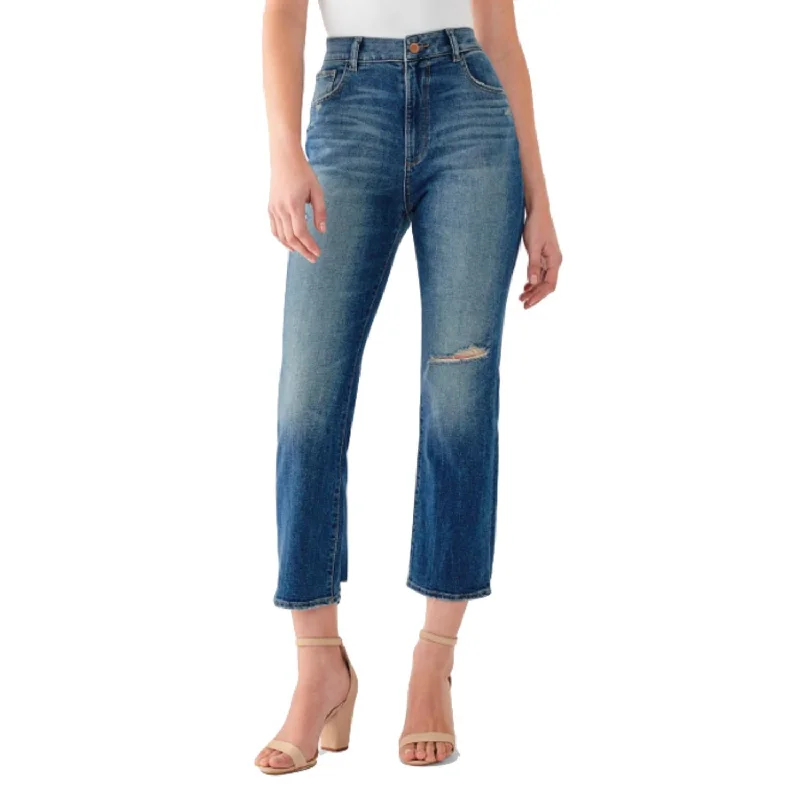 women's denim jeans with leather patcheswomen's denim jeans with leather patchesJerry High Rise Straight Jean In Edmund