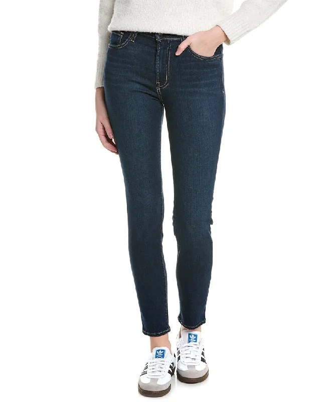 women's denim jeans with zipper-fly closurewomen's denim jeans with zipper-fly closureHUDSON Jeans Blair Neptune Super Skinny Jean