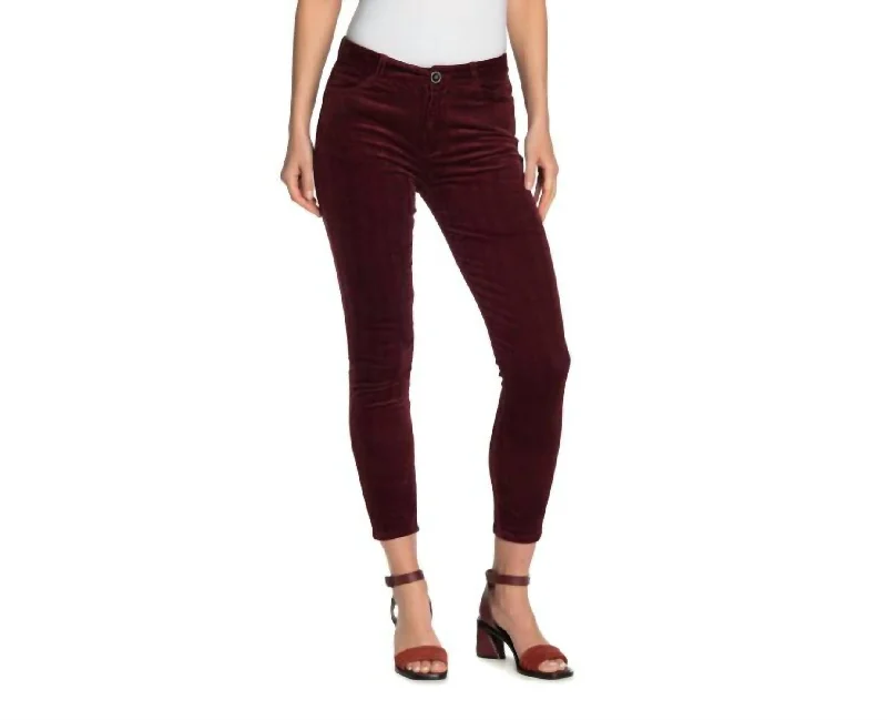 women's denim jeans with zipperswomen's denim jeans with zippersHoxton Ultra Corduroy Velour High Rise Skinny Jeans In Red