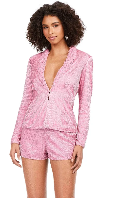 women's long sleeve tops with limited-edition designsAshley Lauren 4632 - Long Sleeve Romper Suit