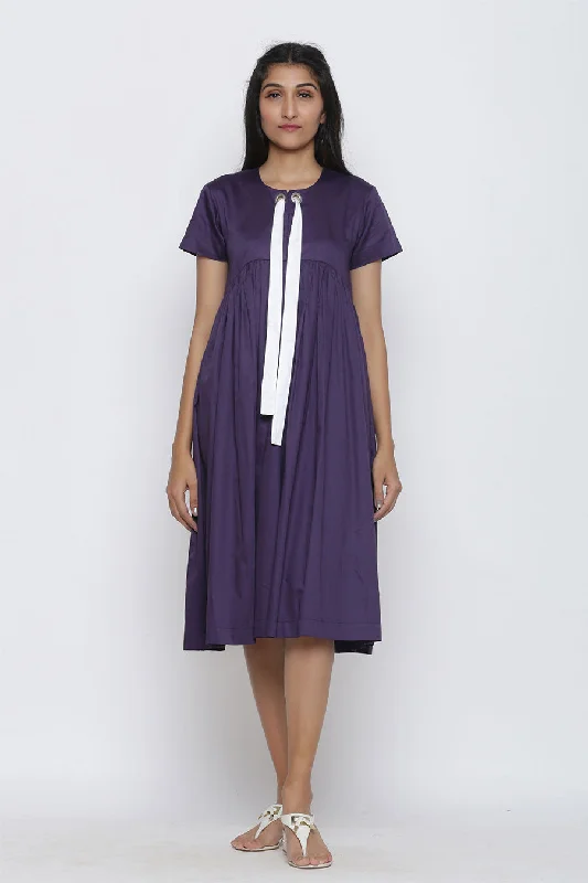 affordable midi dressesaffordable midi dressesPurple Gathered Midi Dress