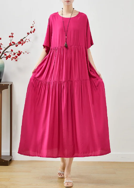 maxi dresses with halter necksBeautiful Rose Oversized Patchwork Cotton Maxi Dresses Summer