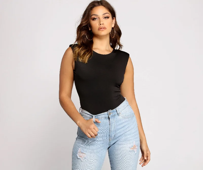 Slay In Basics Crew Neck Bodysuit