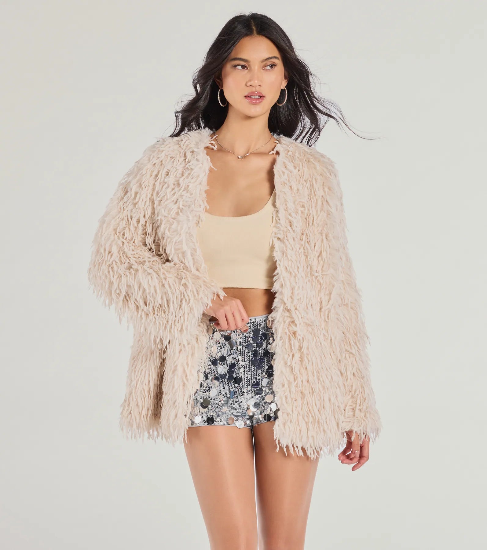 women's mid-rise shortsTime To Celebrate Sequin Hot Shorts