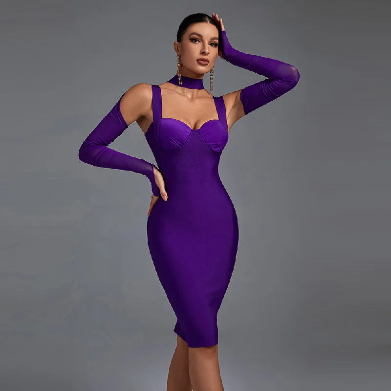 lightweight chiffon midi dresseslightweight chiffon midi dressesLong Sleeve Cut Out Midi Bandage Dress PP211029