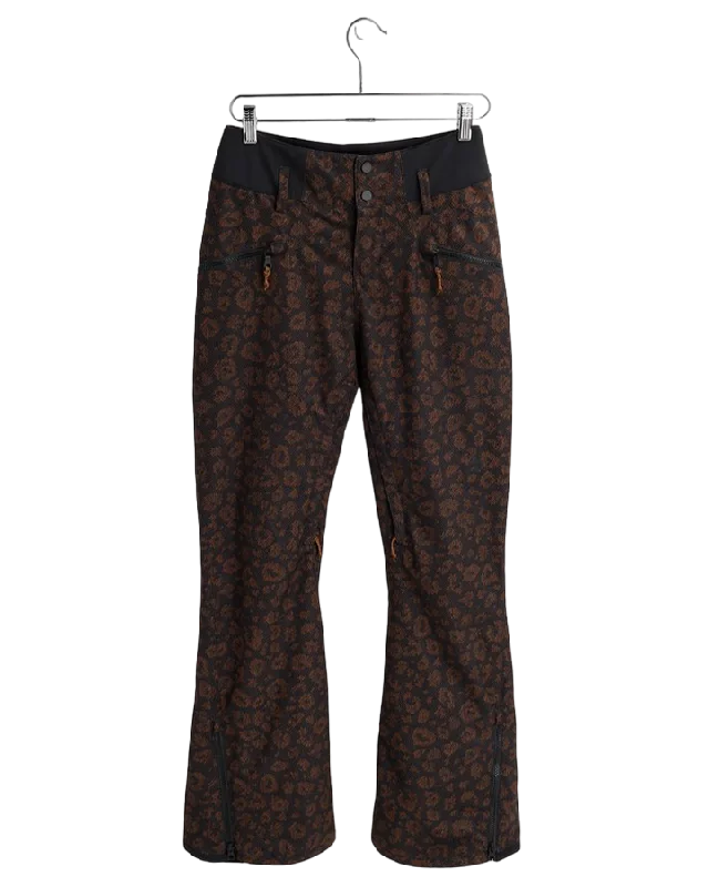 women's high-performance pantsBurton Marcy Womens High Rise Pant - Animal Cheetah - 2022 (L)