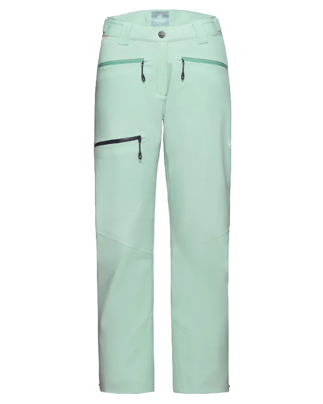 women's sustainable pantsMammut Women's Stoney Hs Thermo Snow Pants - Neo Mint