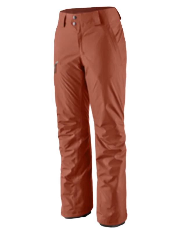 women's petite pantsPatagonia Women's Insulated Powder Town Pants - Reg - Burl Red