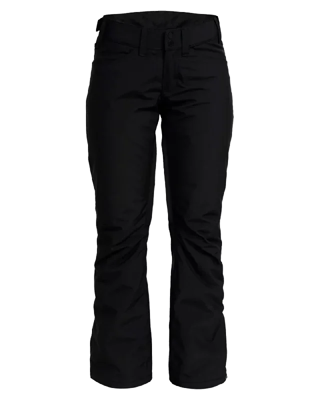 women's travel pantsRoxy Women's Backyard Technical Snow Pants - True Black