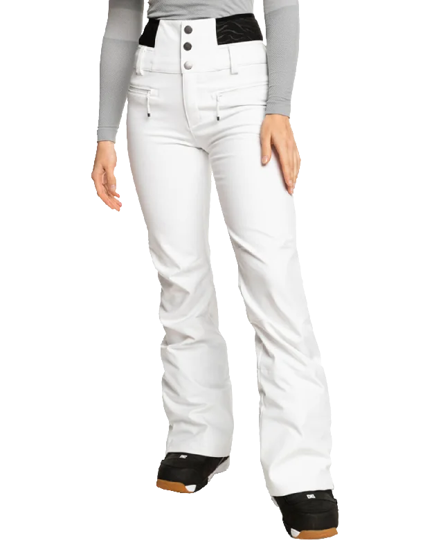 women's reversible pantsRoxy Women's Rising High Technical Snow Pants - Bright White