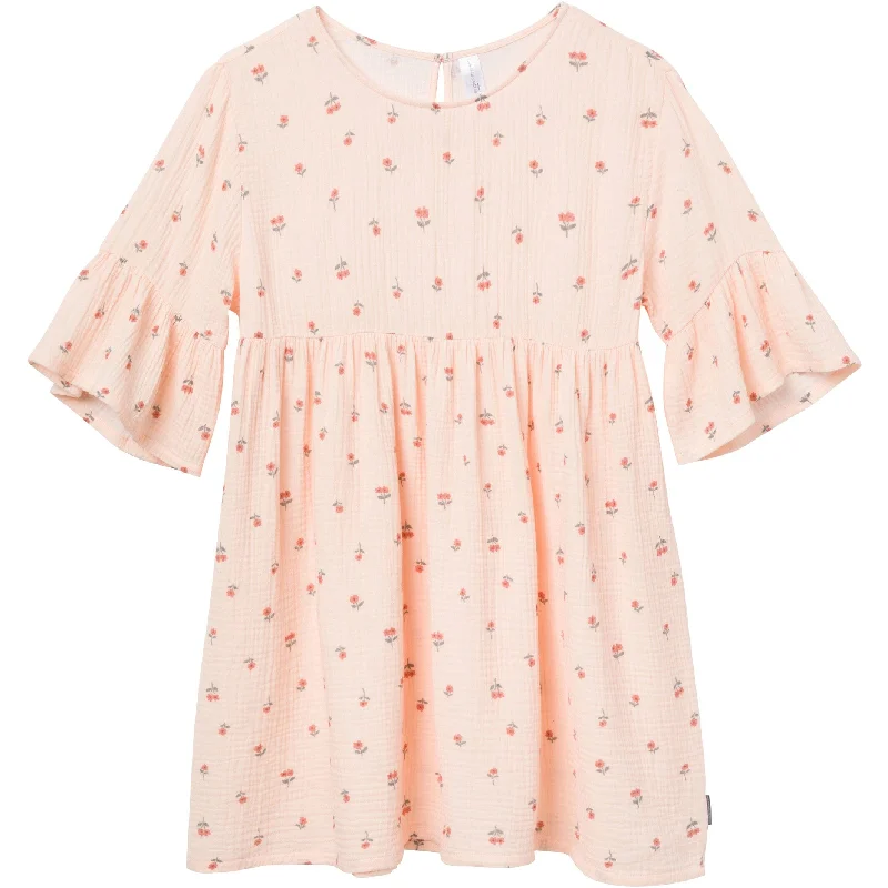 women's eco-friendly dresseswomen's eco-friendly dressesWomens Light Pink Daisies Gauze Dress