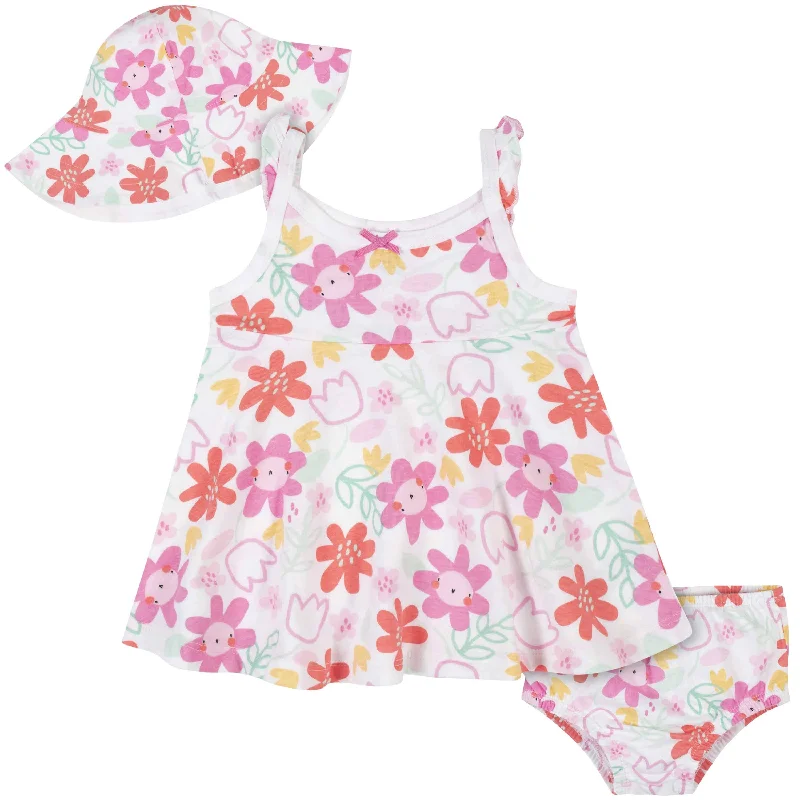 women's tall dresseswomen's tall dresses3-Piece Baby & Toddler Girls Garden Dress, Diaper Cover & Sun Hat Set