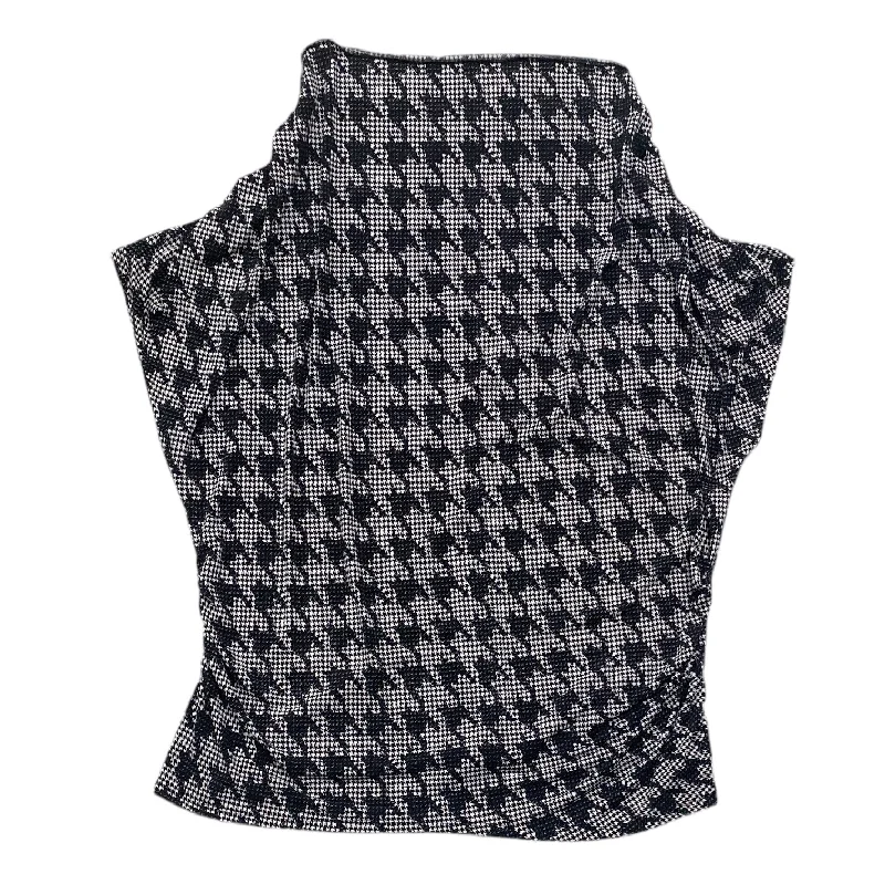 women's tops for those who refuse to compromise on styleBlack & White Top Sleeveless Lane Bryant, Size 3x