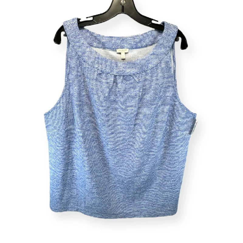 women's tops for those who want to wear pieces that are both functional and fashionableBlue Top Sleeveless Talbots, Size 3x