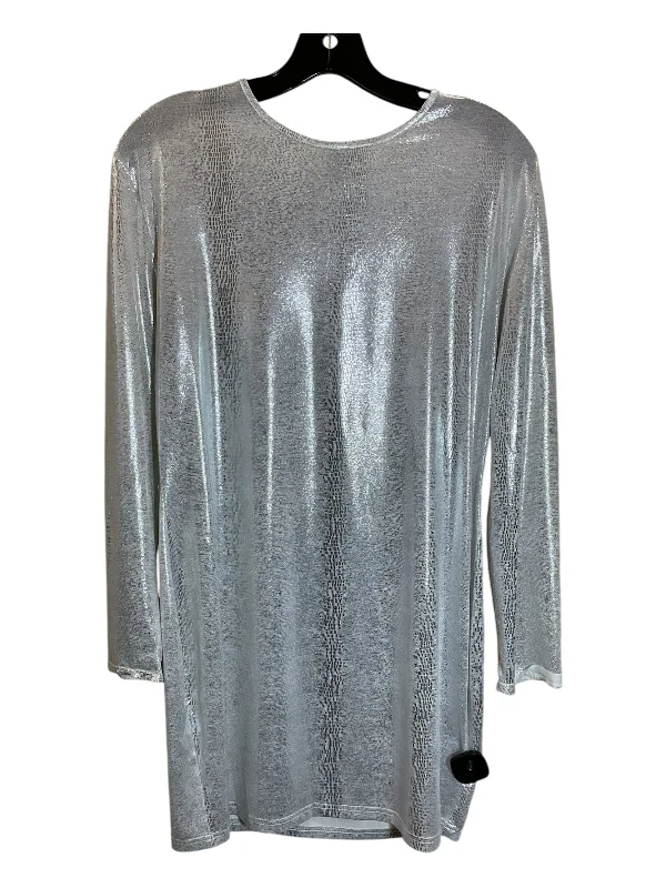 women's chiffon dresseswomen's chiffon dressesDress Casual Short By Shein In Silver, Size: L