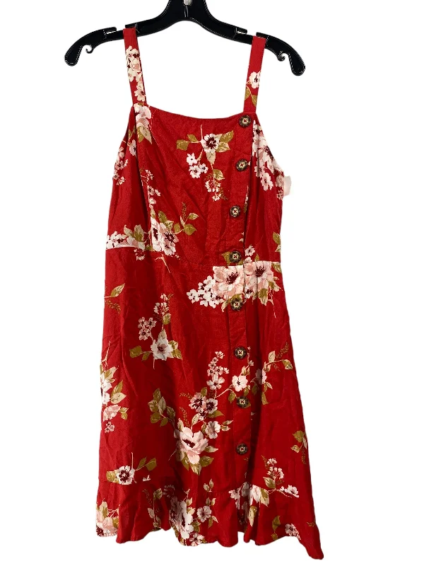 women's A-line dresseswomen's A-line dressesDress Casual Short By Xhilaration In Red, Size: M