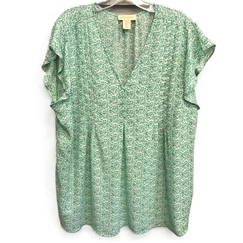 women's tops for those who want to stay cool and chic during warmer weatherGreen Top Sleeveless By Cynthia Rowley, Size: 1x