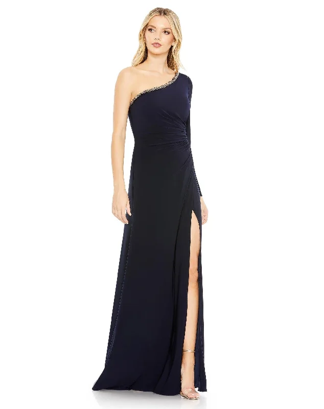 Formal Dress for Military BallsMac Duggal 26039 Long One Shoulder Formal Dress