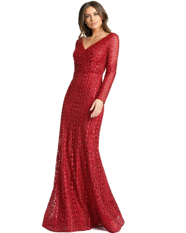 Formal Dress for Charity BallsMac Duggal 20271 Long Sleeve Fitted Formal Dress