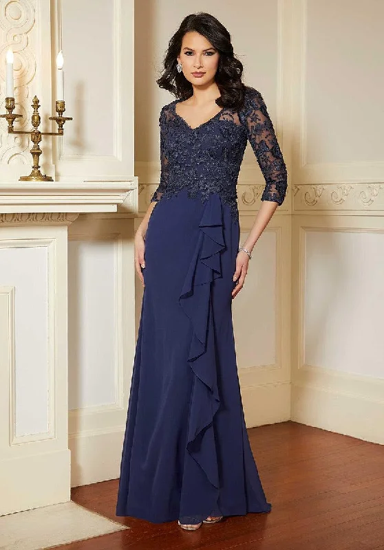 Custom Formal Dress TailorsMGNY Madeline Gardner New York  72619 Long Formal Dress