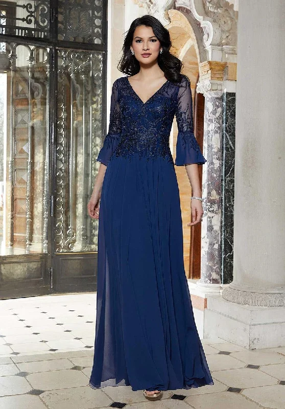 Formal Dress for Evening WeddingsMGNY Madeline Gardner New York  72629 Long Formal Dress