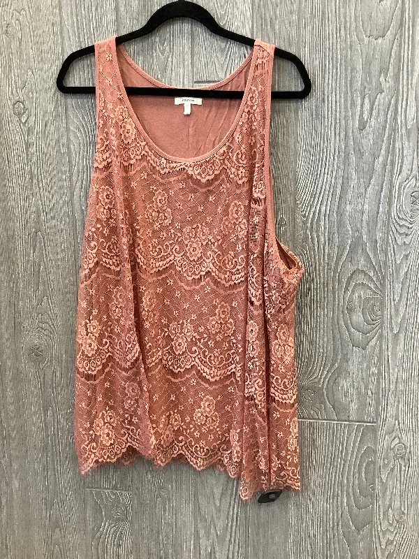 breathable women's tops for summerOrange Top Sleeveless Maurices, Size 3x