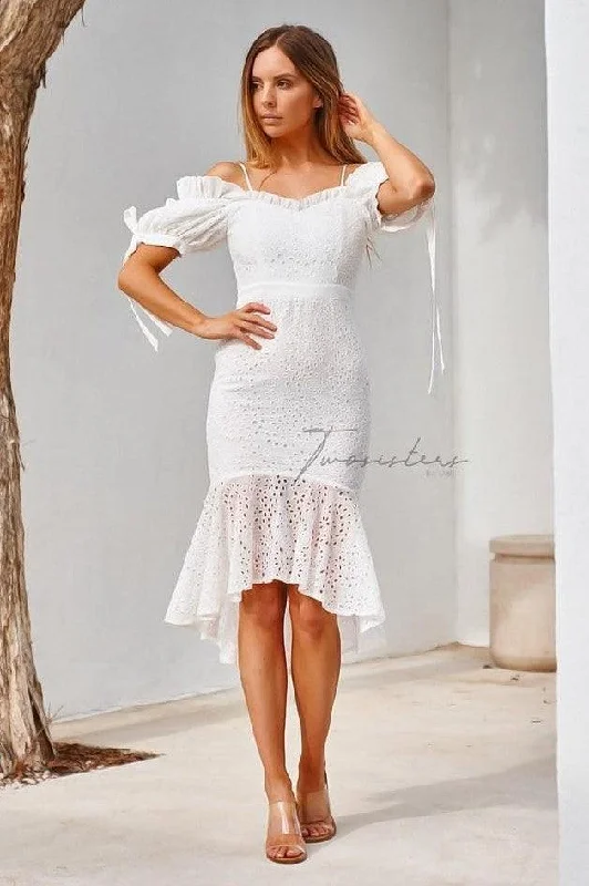 women's spaghetti strap dresseswomen's spaghetti strap dressesParker Dress - White