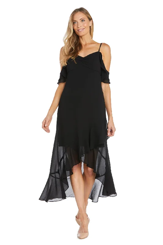 Formal Dress for Literary AwardsR&M Richards 6170 High Low Ruffle Formal Dress