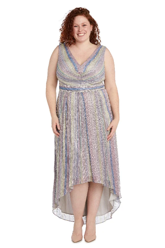 Formal Dress for Cultural FestivalsR&M Richards 9375W Plus Size High Low Formal Dress Sale