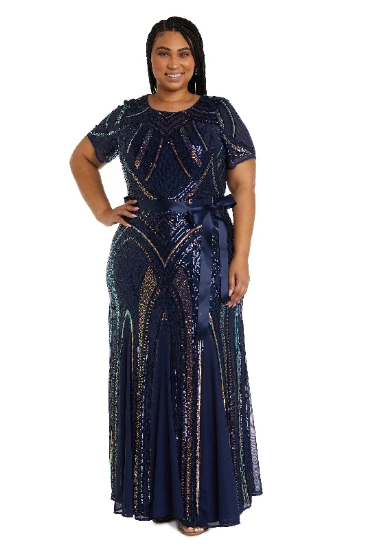 Formal Dress for Cocktail PartiesR&M Richards 7965W Long Plus Size Formal Dress Sale