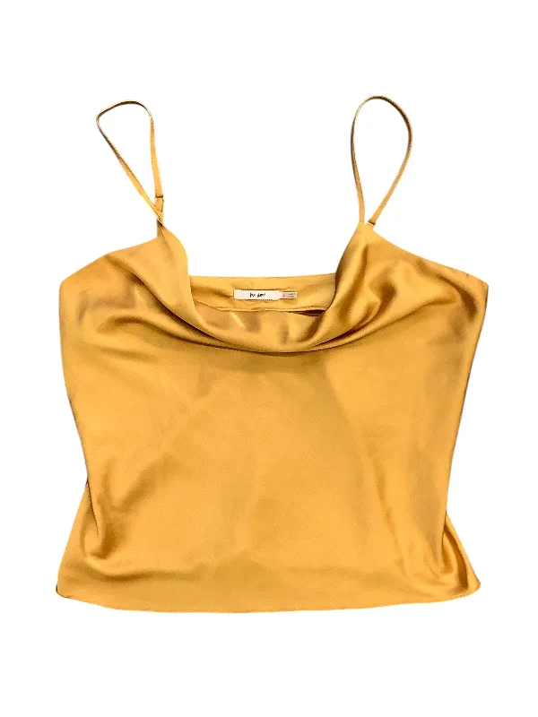 women's tops for those who want to invest in timeless piecesTop Sleeveless Basic By Mi Ami In Gold, Size: L