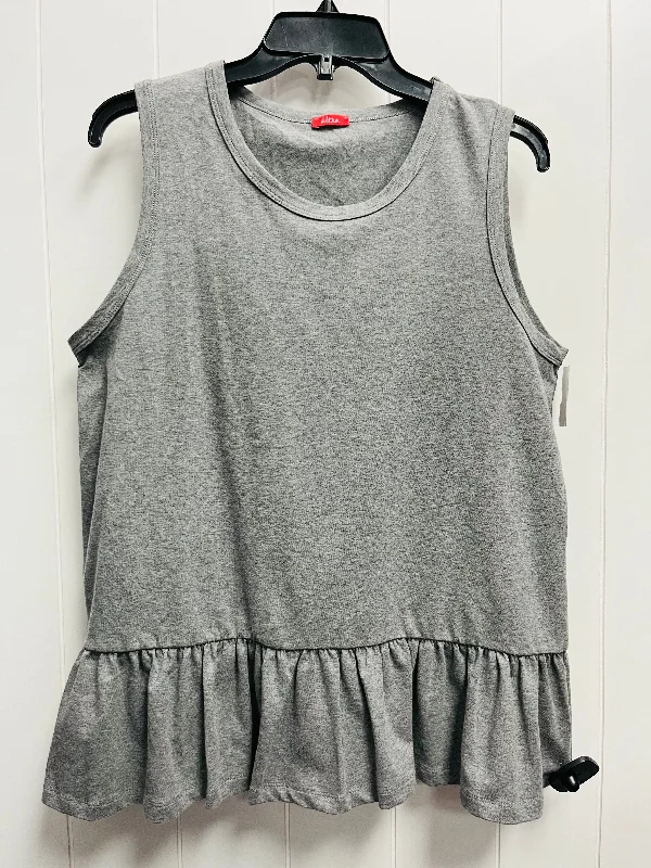 women's tops for fashion-forward individualsTop Sleeveless By altea In Grey, Size: M