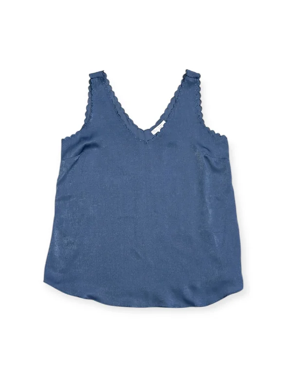 women's tops for cozy nights inTop Sleeveless By Lc Lauren Conrad In Blue, Size: S