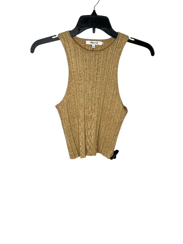 women's tops for those who seek both style and comfortTop Sleeveless By Madewell In Gold, Size: S