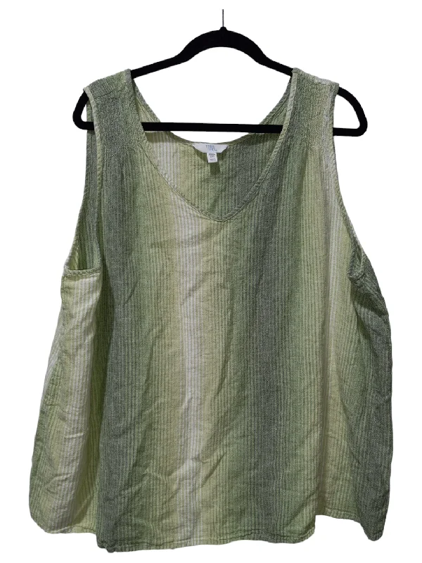 long-sleeved women's topsTop Sleeveless By Time And Tru  Size: 3x