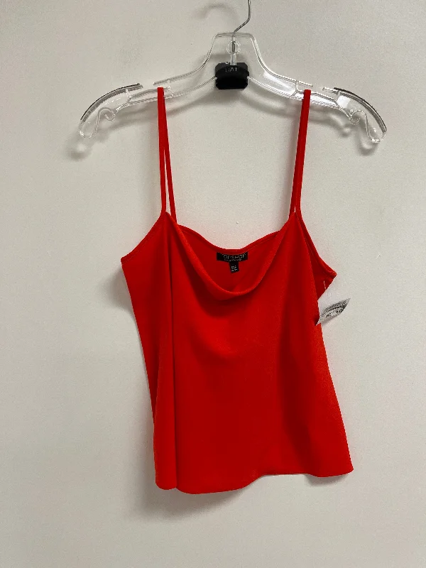 women's tops that offer a perfect blend of style, comfort, and affordabilityTop Sleeveless By Top Shop In Orange, Size: S