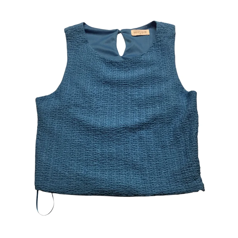 women's tops for creating capsule wardrobesTop Sleeveless By Vestique In Blue, Size: M