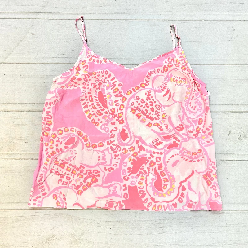 luxury women's topsTop Sleeveless Designer By Lilly Pulitzer  Size: L