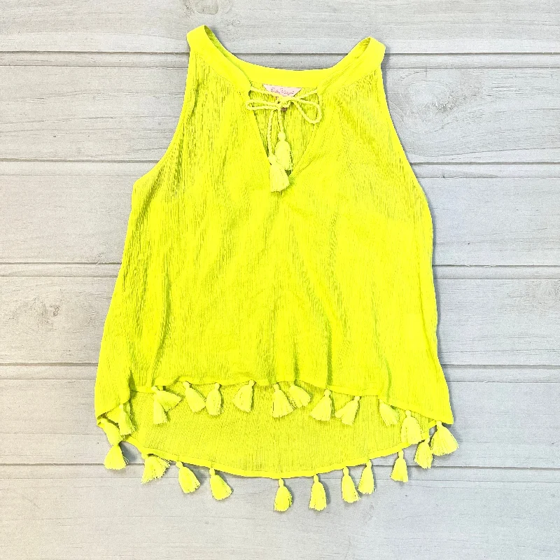 women's tops with bell sleevesTop Sleeveless Designer By Lilly Pulitzer  Size: S