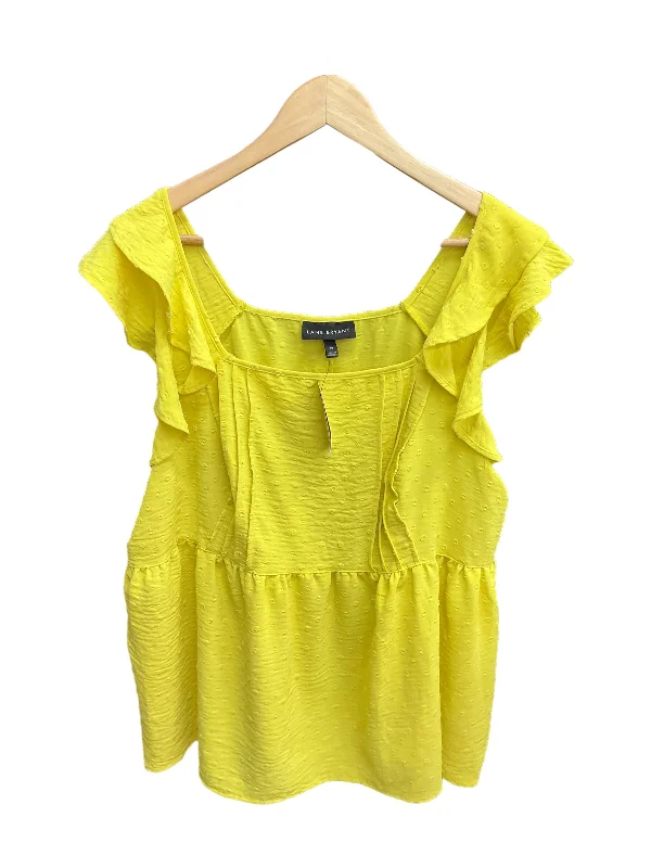 women's tops for those who want to invest in timeless piecesYellow Top Sleeveless Lane Bryant, Size 1x